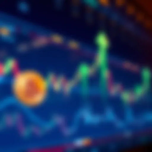 A rising Bitcoin price chart with green arrows indicating profit strategies