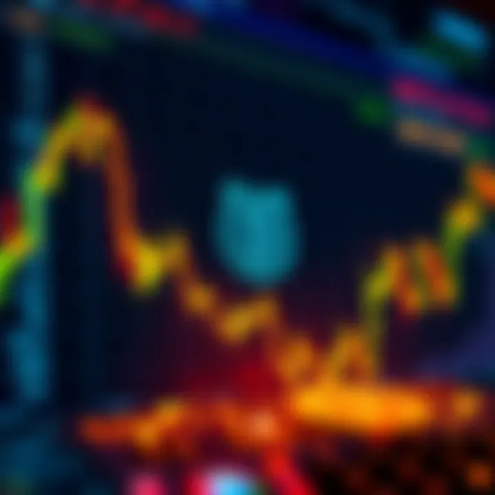 Chart showing Bitcoin price declining with a bear symbol