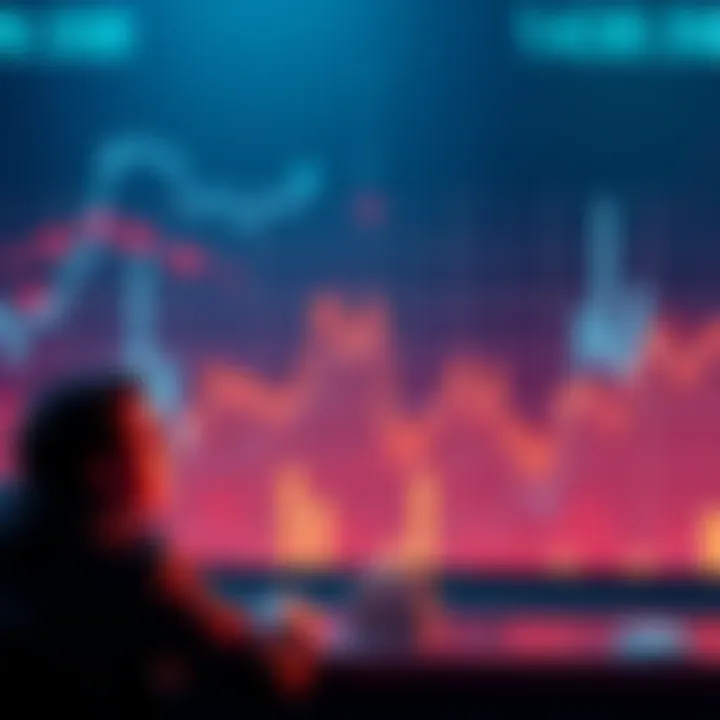 Bitcoin price drop A graphic showing a downward trend in Bitcoin prices with worried investors watching