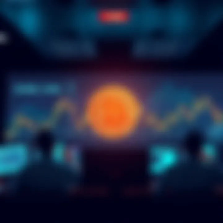 Graph showing Bitcoin price remaining below $150K with frustrated investors looking at screens