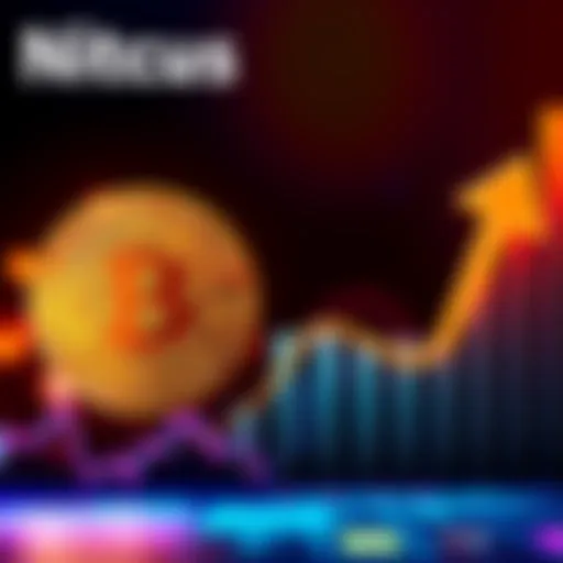 Bitcoin logo with an upward arrow indicating a price increase to $109,147 due to institutional interest