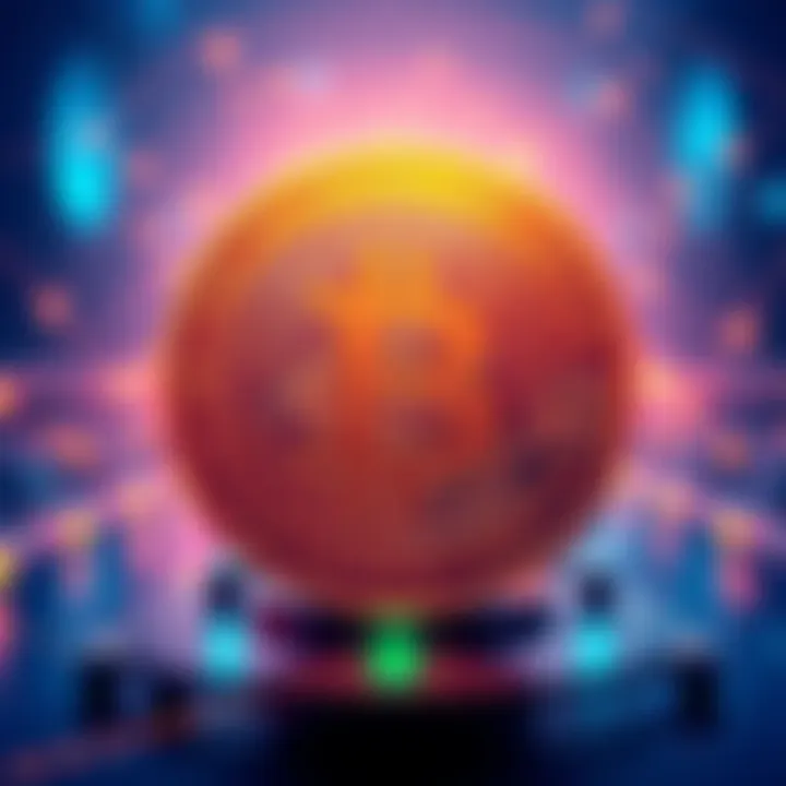 An illustrated diagram showing a Bitcoin soft fork, with a visual representation of split chains and node runners maintaining the network, highlighting the impact on holders.