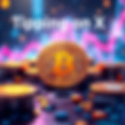 A graphic showing Bitcoin symbols and the X platform logo, representing the new tipping feature introduced by Elon Musk