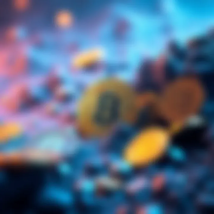 A visual representation of Bitcoin coins fading away while USDT and Litecoin coins rise, symbolizing the shift in payment preferences