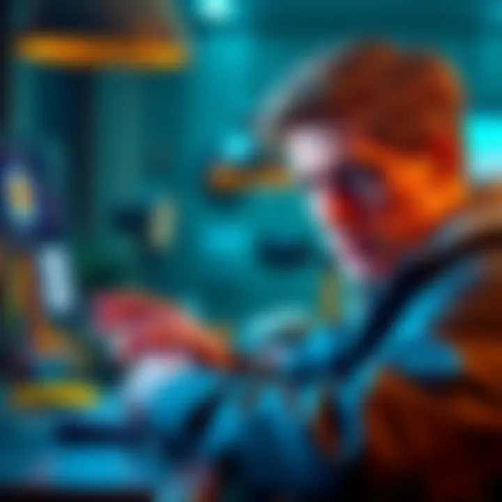 A person looking frustrated while using Green Wallet, with Bitcoin icons and a fee calculator visible on the screen.