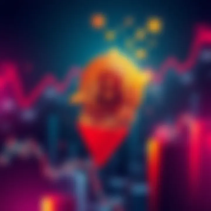 A digital illustration showing Bitcoin coins being dumped into a downward arrow symbolizing sell-off pressure in the market.