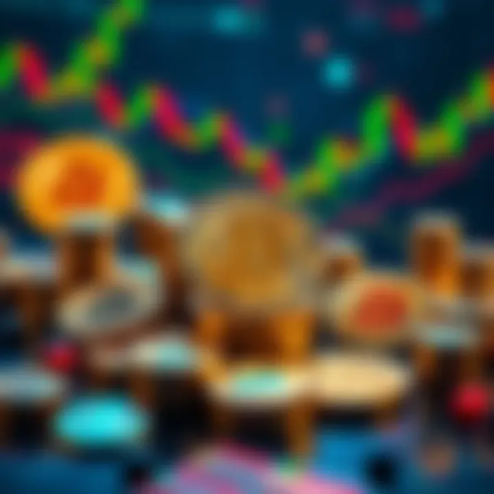 Bitcoin Treasury Company A visual representation of Bitcoin treasury companies with symbols of Bitcoin and stock charts