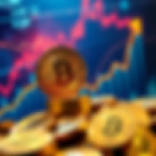 A visual representation of Bitcoin's value reaching $1 million, with a chart showing a rising trend and golden Bitcoin coins shining in the background.