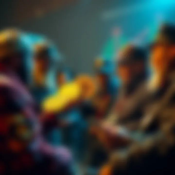 Group of Bitcoin veterans discussing their journeys in cryptocurrency, highlighting growth and community spirit