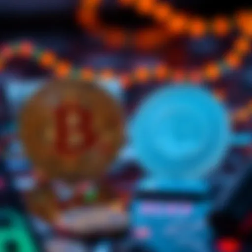 A visual comparison of Bitcoin and Central Bank Digital Currency concepts, showing a Bitcoin symbol alongside a digital currency symbol representing government control.