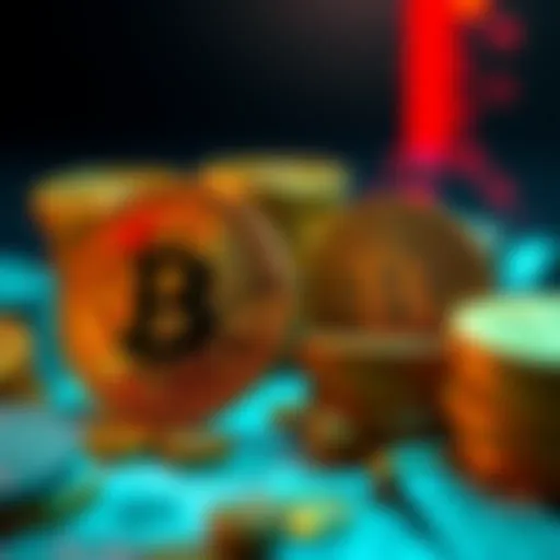 A side-by-side comparison of Bitcoin and fiat currency, highlighting Bitcoin's limited supply and inflation concerns of fiat money.