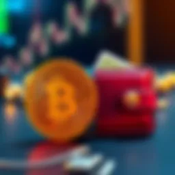 A golden Bitcoin symbol next to a digital wallet showing a balance, representing 0.2 BTC in today's market context.