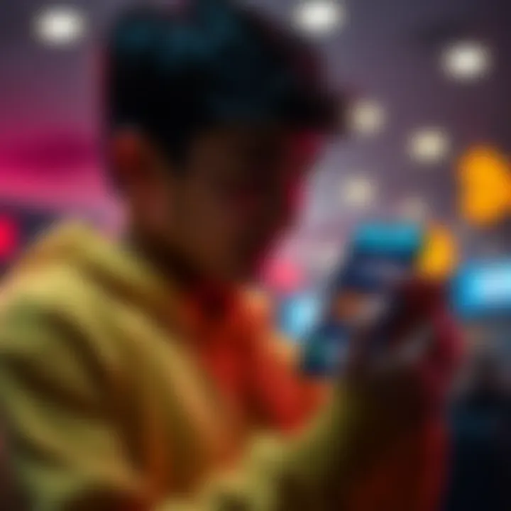A person excitedly checking their Coinomi wallet showing 4.20 BTC balance