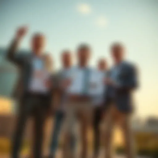 Bitget representatives celebrating the acquisition of a crypto license in Georgia, holding documents outdoors