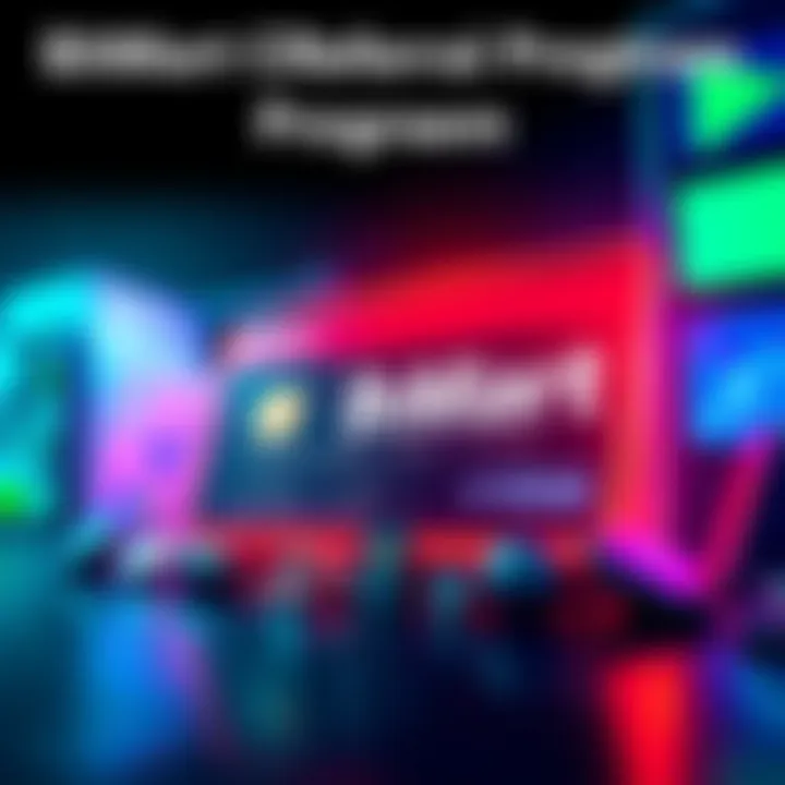 Graphic showing the BitMart Card Referral Program with rewards and commissions features