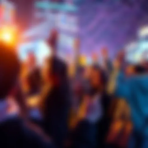 People celebrating the successful BitMart card shopping campaign with rewards in hand.