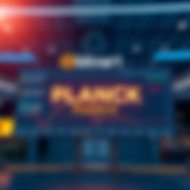 A digital display announcing the listing of Planck (PLANCK) on BitMart, showing trading times and dates.