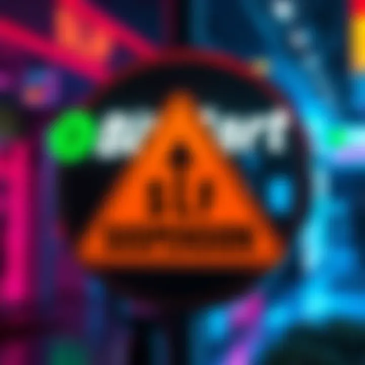 BitMart logo with a warning sign indicating suspension of SLF deposit and withdrawal services