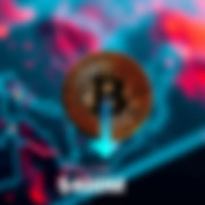 A graphic showing BlackRock's logo with Bitcoin coins and an arrow pointing downward, indicating the largest Bitcoin outflow ever.