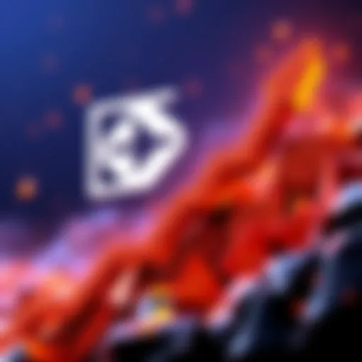 Graphic showing BlackRock's logo with an upward arrow and Hedera's logo, representing potential market growth in crypto.