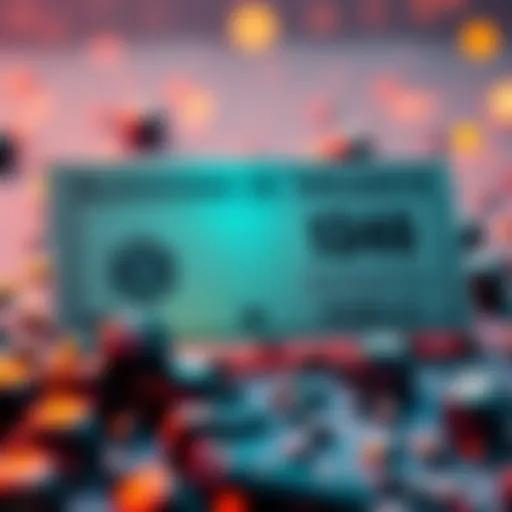 A digital lottery ticket and smart contract graphic representing transparency on the Avalanche network.