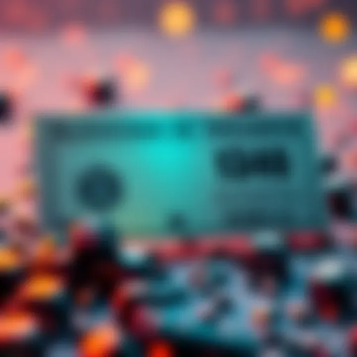A digital lottery ticket and smart contract graphic representing transparency on the Avalanche network.