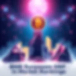 Illustration showing BNB logo rising above XRP logo, symbolizing BNB's new dominance in market rankings.