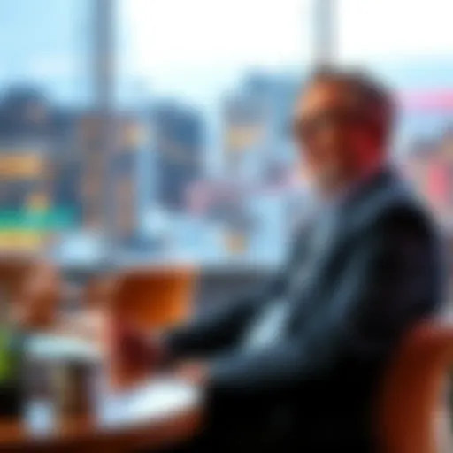 Bob Loukas shares insights on market trends and predictions in a professional setting