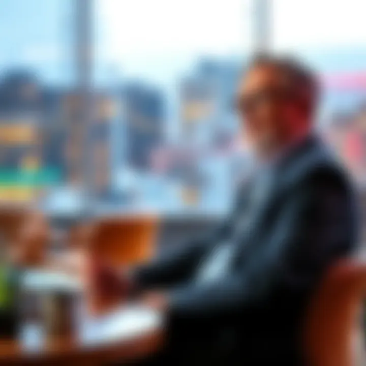Bob Loukas shares insights on market trends and predictions in a professional setting