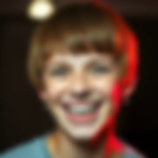 A person sporting a bowl cut hairstyle and exaggerated turkey teeth smiles at the camera, showcasing the unique style trend.
