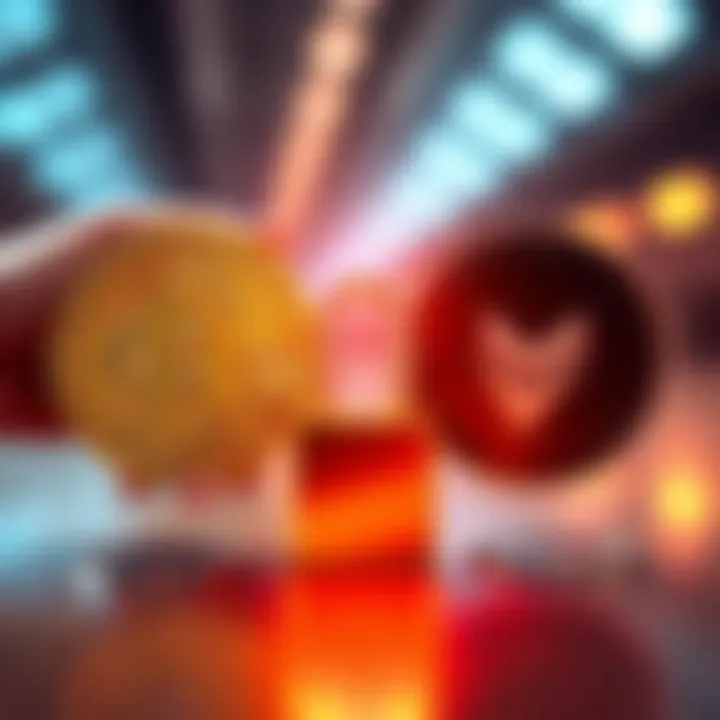 A graphic showing Bitcoin and Monero logos being exchanged with a lock symbol for privacy