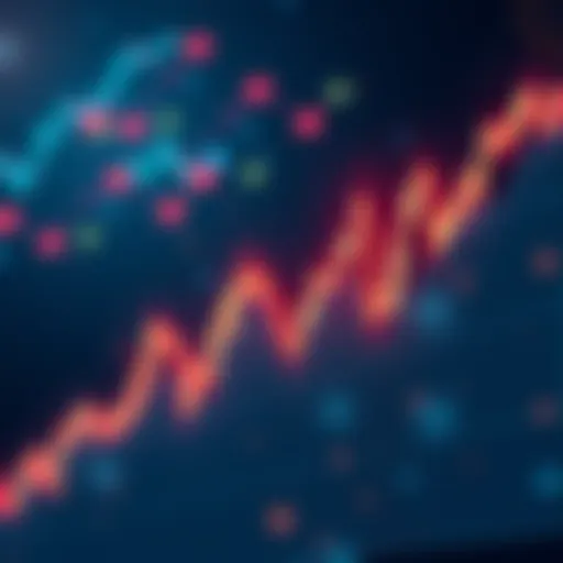 A chart showing a bullish flag pattern in financial markets, indicating upward momentum and market trends.