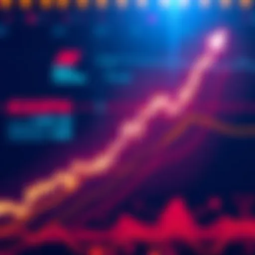 A price chart showing an upward trend for Kaspa, with symbols of major exchanges in the background