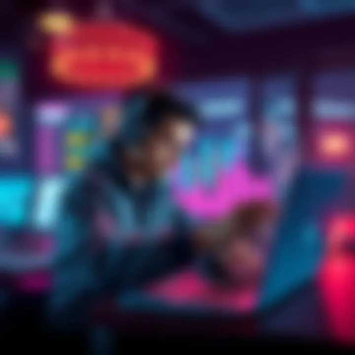 A person on a laptop researching how to buy rETH for staking ETH