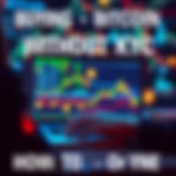 Person trading Bitcoin online anonymously on a laptop with digital currency graphics