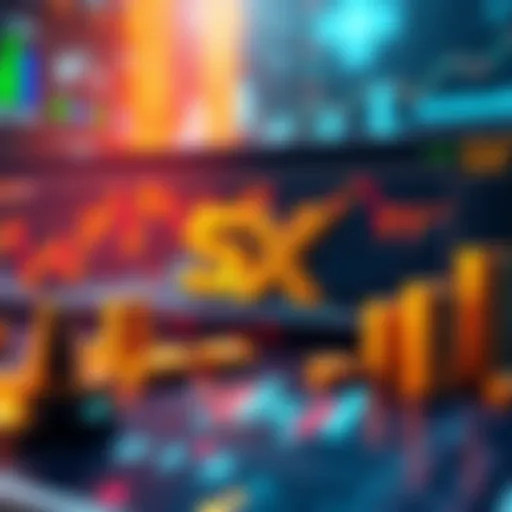 Graphic showing Bybit's new asset SXT for trading, featuring charts and financial symbols