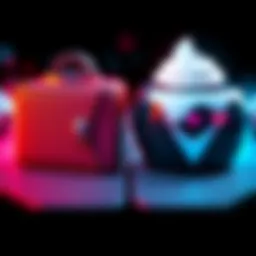 A side-by-side comparison of Cake Wallet and Cupcake Wallet icons for Monero storage