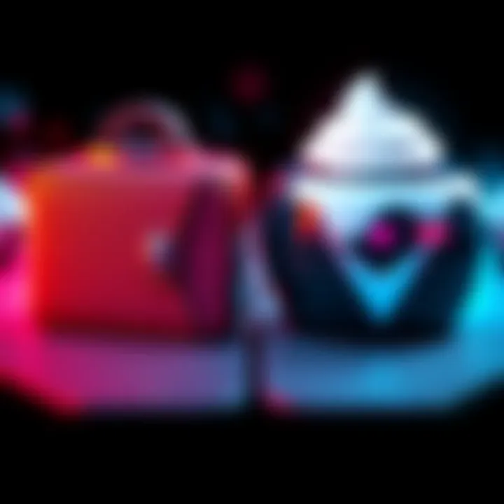 A side-by-side comparison of Cake Wallet and Cupcake Wallet icons for Monero storage