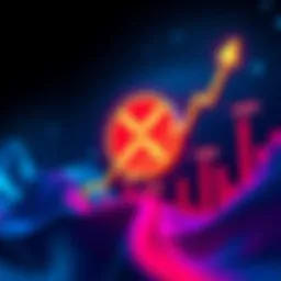 Canary XRP ETF logo with upward trending graph and trading volume figures