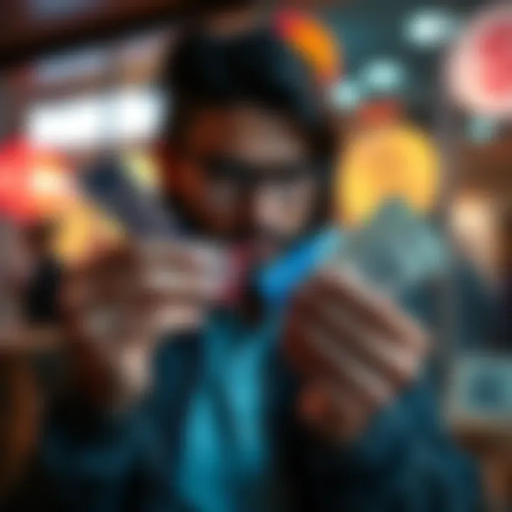 A person comparing PayPal, Venmo, and gift cards for cash-out options