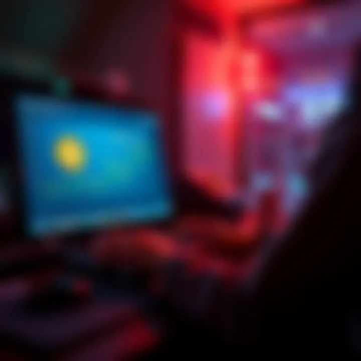 Person using a computer to sell Bitcoin on Coinbase and transfer money to a bank account