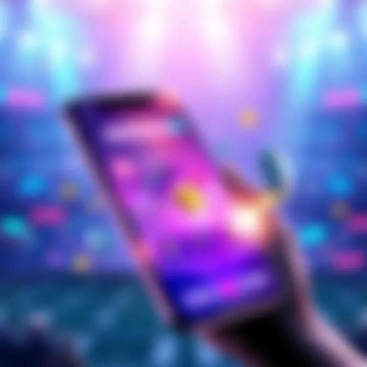 Illustration of a financial super app showing cryptocurrency trading, stock market, banking services, and sports betting features on a smartphone screen.