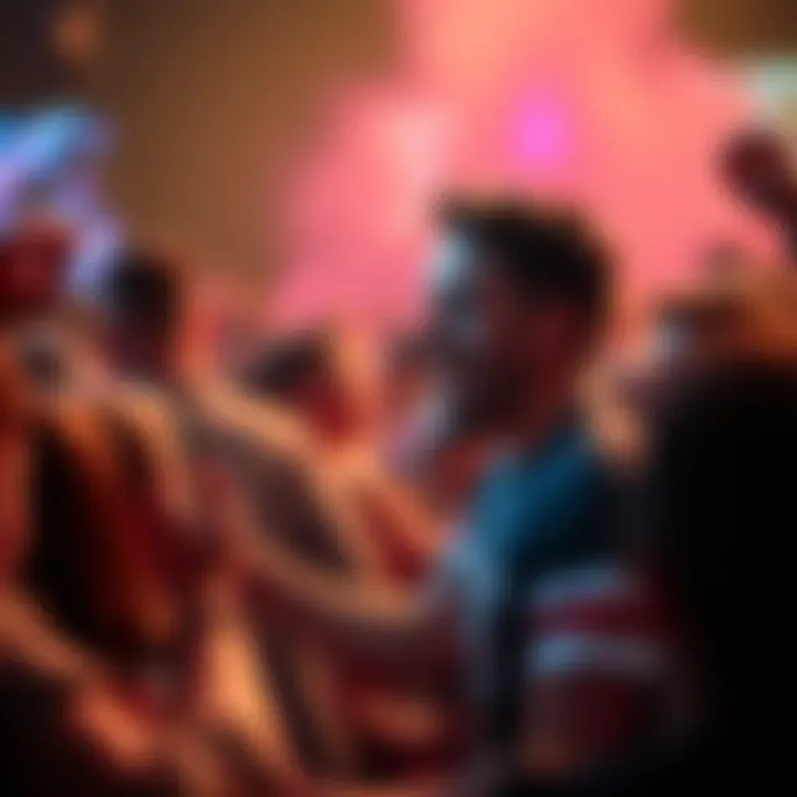 Chad enthusiastically interacting with a crowd, showcasing his charisma and popularity on social media.