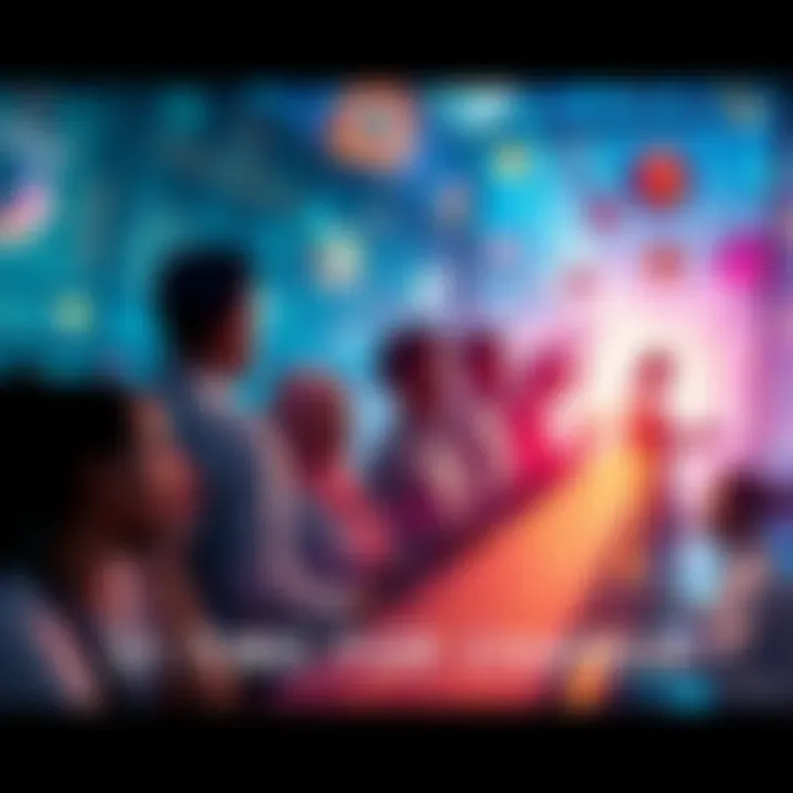 A bright future with diverse people and technology coming together, symbolizing transformation in 2025.