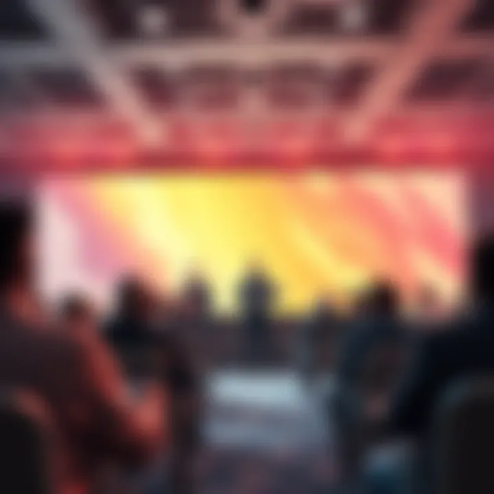 Circle team presenting new strategies for cryptocurrency innovations at a conference