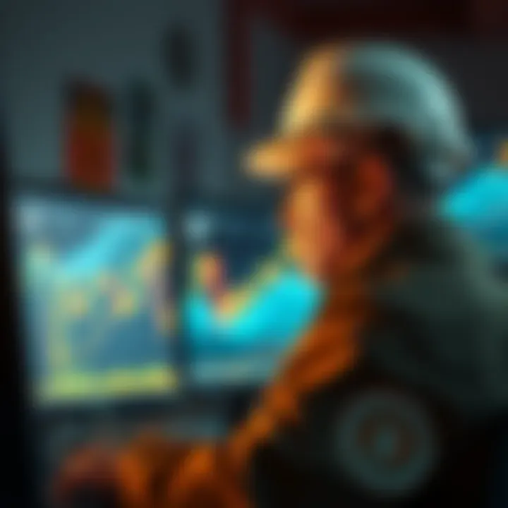 A civil engineer stares at a computer screen displaying a fluctuating cryptocurrency chart, appearing worried and frustrated about investment losses.
