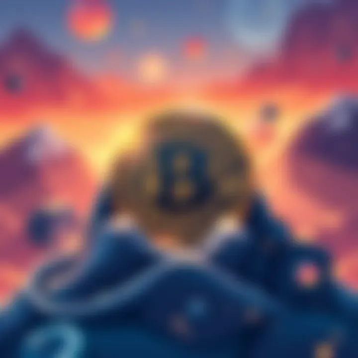 An illustration representing CleanSpark's milestone of over 13,000 BTC with a graphic of a bitcoin symbol and mining equipment