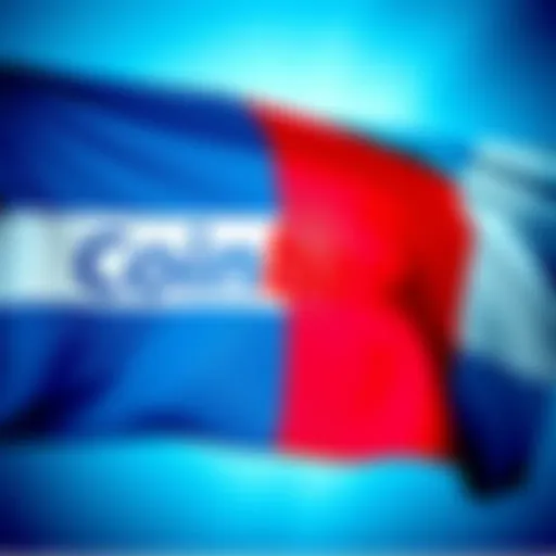 Coinbase logo displayed alongside the Luxembourg flag, representing the company's new MiCA license