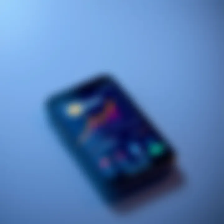A smartphone displaying the Coinbase app with a rising graph symbolizing increased retail interest in cryptocurrency.