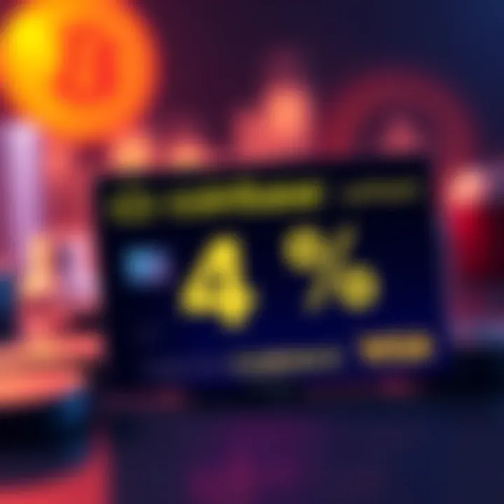 A Coinbase credit card displayed with 4% cashback text highlighted, symbolizing cryptocurrency use in everyday spending.